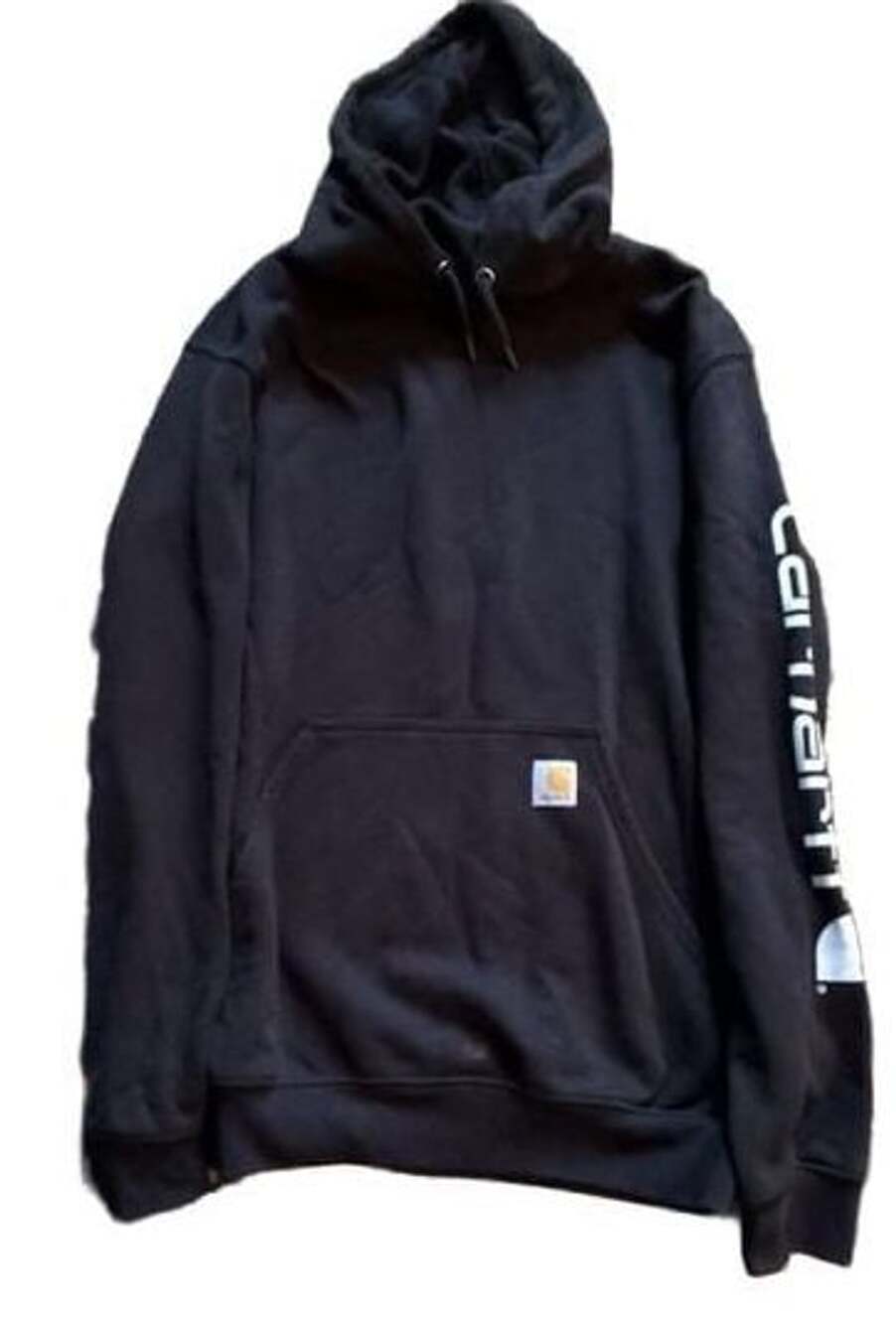 Carhartt K288 Midweight Sleeve Logo Hoodie Size S Black